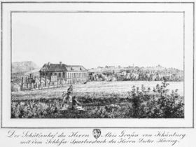 Schützenhof und Hallerschloss - J. F. Kaiser 1830