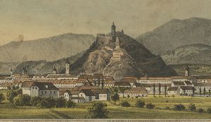 Der Castellhof um 1835 - nach Kuwasseg, StLA