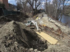 Baustelle bei der Mündung - 2017